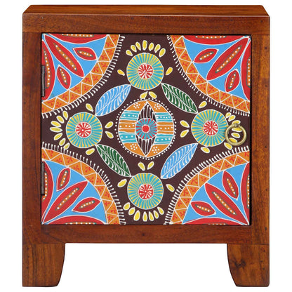 Mesita De Noche 2 Uds 40x30x45 Cm Madera Maciza De Acacia_0