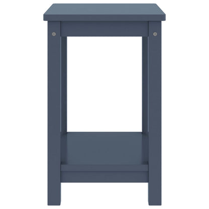 Vidaxl Mesita De Noche Madera Maciza De Mango Gris Claro 40x30x50 Cm_2