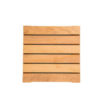 Pack 4 Baldosas de madera tropical 60 x 60 Dioco	 60 x 60 cm