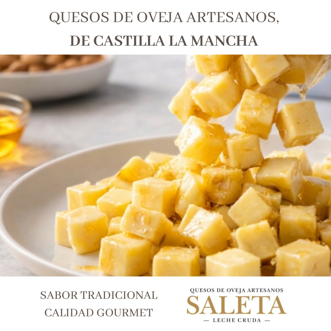 Saleta® Surtido De 3 Bolsas De Queso Precortado Curado De Oveja En Aceite De Oliva Virgen Extra_3