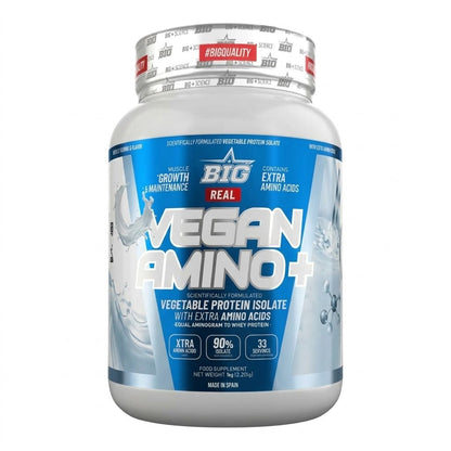 Real Vegan Amino+ - 1kg - Pantera Rosa - Pastelito De Fresa - Proteína Vegetal - Big_0