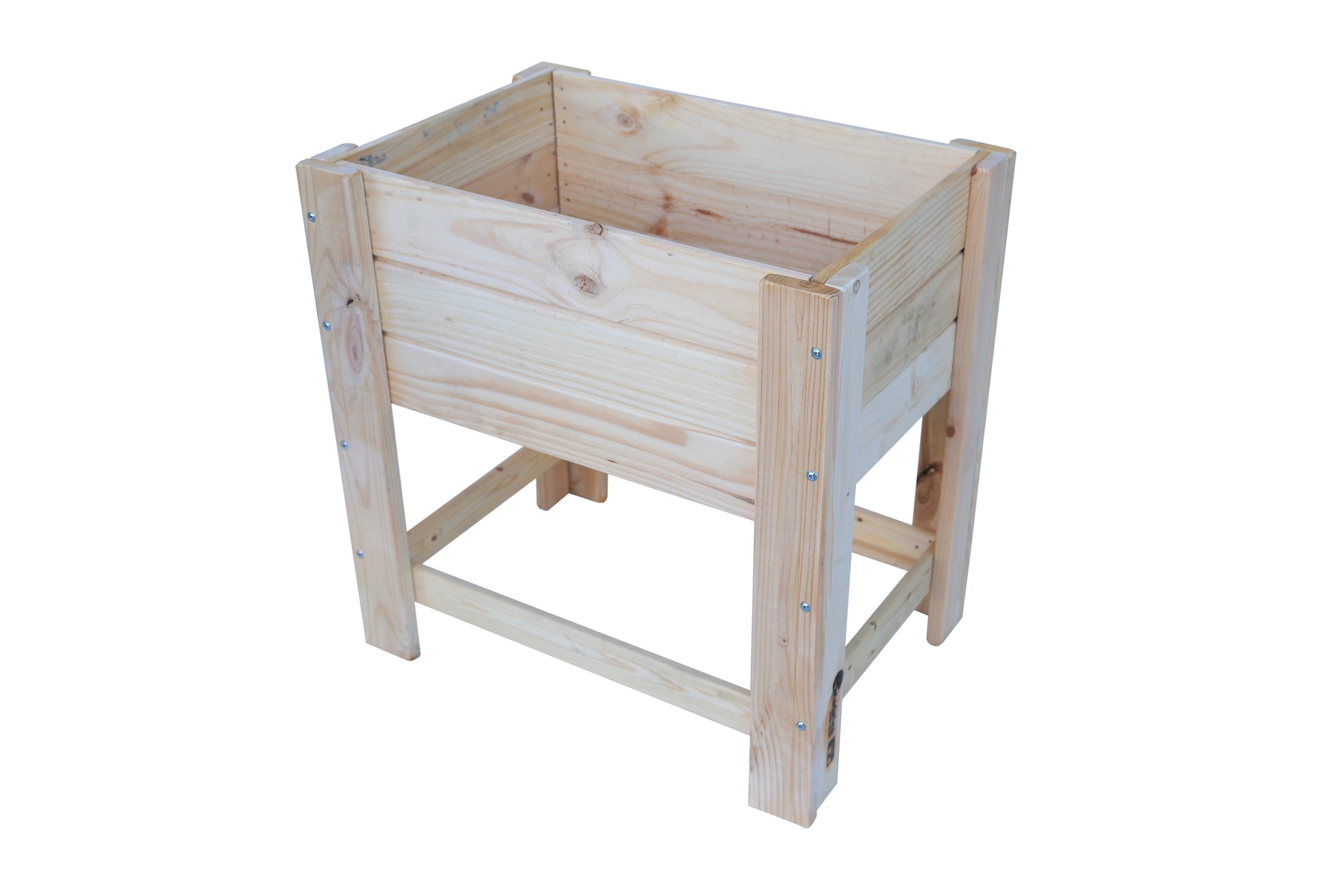 Mesa De Cultivo la Huertezuela De Madera Natural 79 X 56 X 80 Cm 95l + Bolsa Geotextil, Huerto Urbano Para Interior..