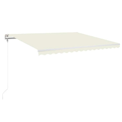 Toldo Automático Con Led Sensor De Viento Crema 450x350 Cm_0