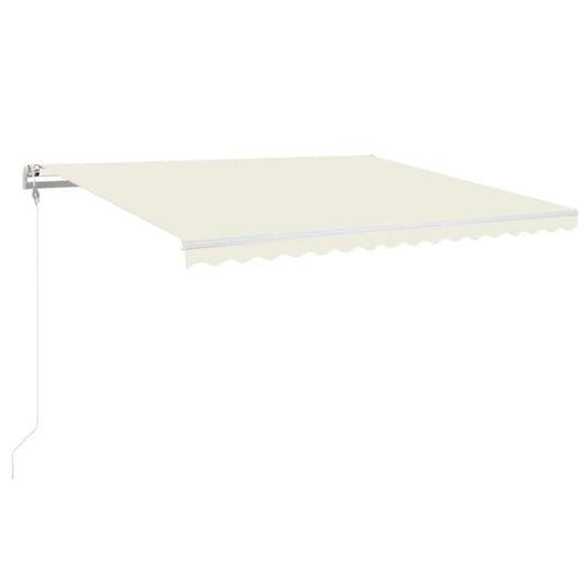 Toldo Automático Con Led Sensor De Viento Crema 450x350 Cm_0