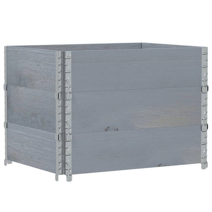 Jardinera De Madera Maciza De Pino Gris 80x60 Cm_4