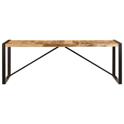 Mesa De Comedor De Madera Maciza De Mango 220x100x75 Cm_0