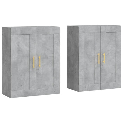 Armarios De Pared 2 Uds Madera De Ingeniería Gris Hormigón_1