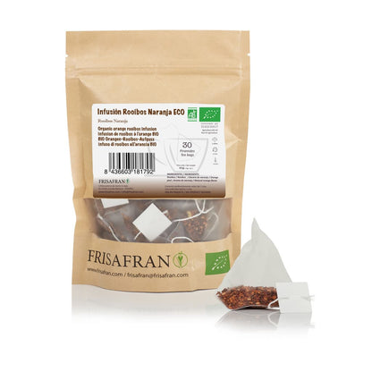 Infusión De Rooibos Naranja Ecológica En Pirámides | Calidad | Frisafran 30 Uds_1