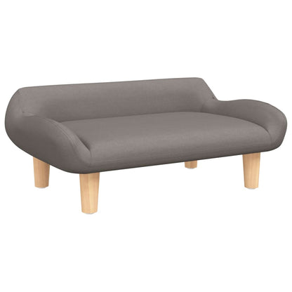 Cama Para Perros De Tela Gris Taupe 70x40x24 Cm / Vetonek_1