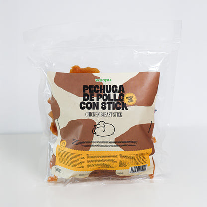 Snack Para Perro En Stick Sabor Queso Con Pollo Desecado Wuapu 500gr_5