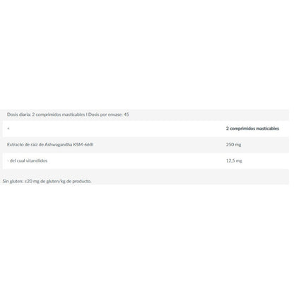 Ashwa Candy - 90 Tabletas - Fresa - Ashwagandha - Biotech Usa_1