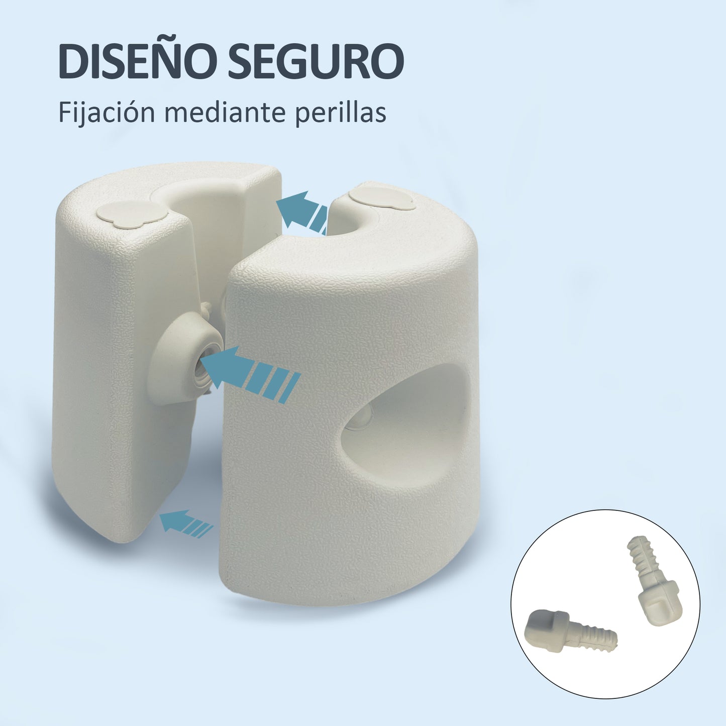 Outsunny 4 Pesos Para Carpas Rellenables De Agua 8,7 Kg O Arena 12 Kg_5