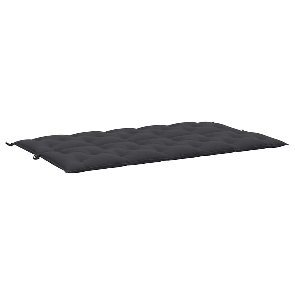 Vidaxl Cojín De Banco De Jardín Tela Oxford Negro 180x(50+50)x7 Cm_4