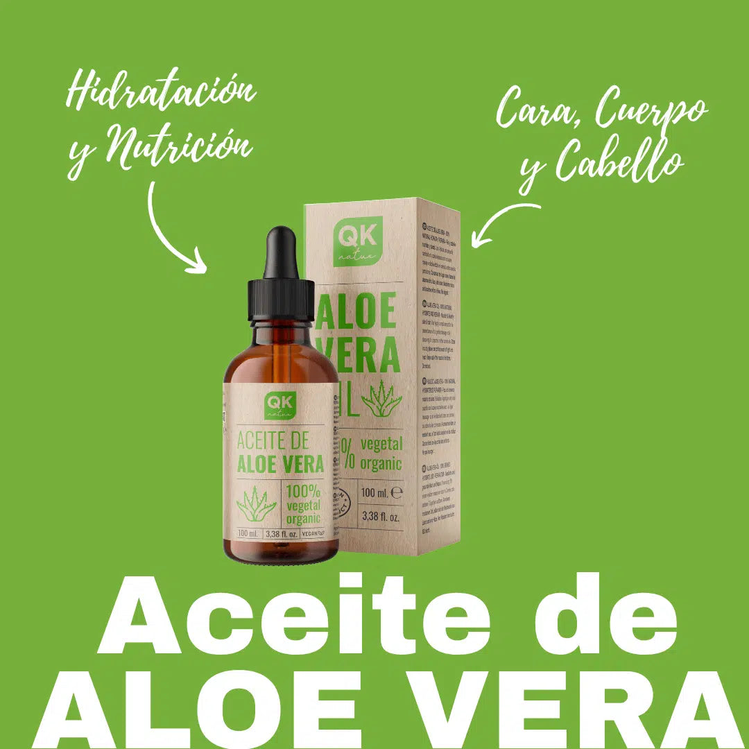 QKnatur - Aceite De Aloe Vera - Puro Y Orgánico - 100 Ml - Cuidado Intensivo Para Rostro, Cuerpo, Cabello_5