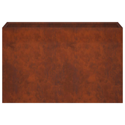 Macetero De Jardín Oxidado 80 X 30 X 40 Cm Acero Oxidado_3