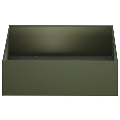 Macetero De Jardín 2 Uds. Verde Oliva 80 X 80 X 30 Cm_3