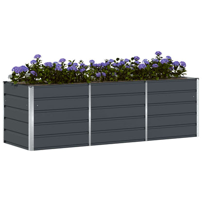 Jardinera Antracita 240 X 80 X 75 Cm Acero_2