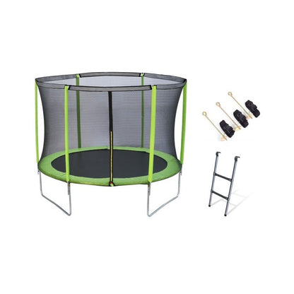 Cama Elastica Masgames Force 305 Con Red Protectora, Escalera Y Anclajes.