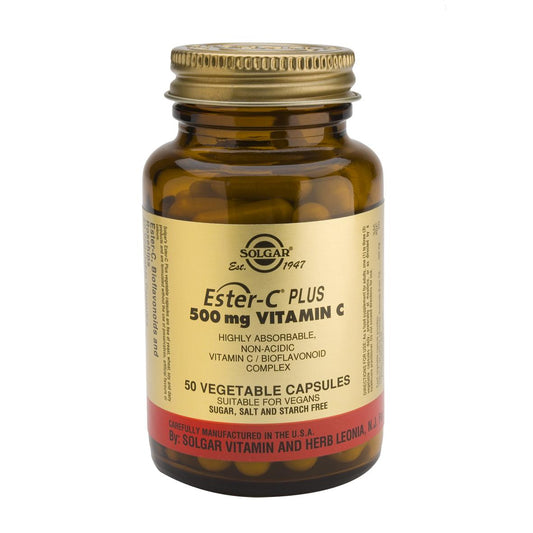 Ester C® Plus 500 mg Solgar, 250 cápsulas vegetales