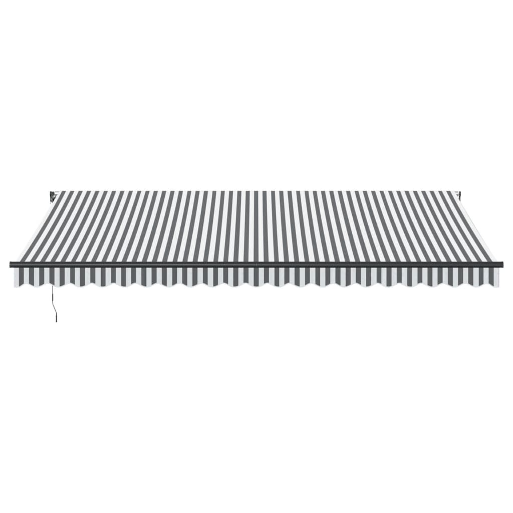 Toldo Retráctil Automático Luz Led Antracita Blanco 500x350 Cm_3