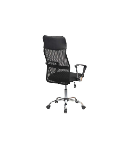 Sillón Giratorio Graciela Acabado Negro, 63 X 50 X 112-121cm (ancho X Largo X Alto)_4
