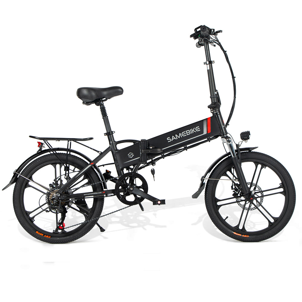 Bicicleta Eléctrica Plegable Samebike 20lvxd30-ii 350w-48v-10,4ah (499wh) - Rueda 20 Color Negro_0