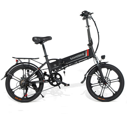 Bicicleta Eléctrica Plegable Samebike 20lvxd30-ii 350w-48v-10,4ah (499wh) - Rueda 20 Color Negro_0
