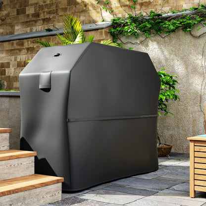 Outsunny Funda Para Barbacoa Exterior Impermeable Con Cierres De Velcro_4