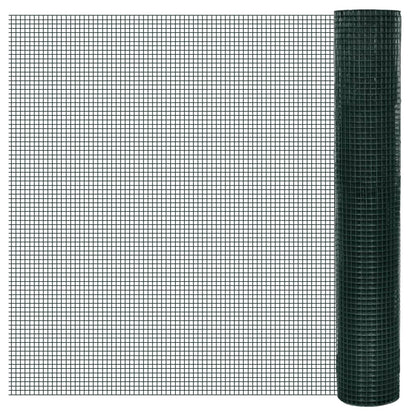 Alambrada Gallinero Galvanizada Recubrimiento Pvc Verde 25x1 M / Vetonek_3