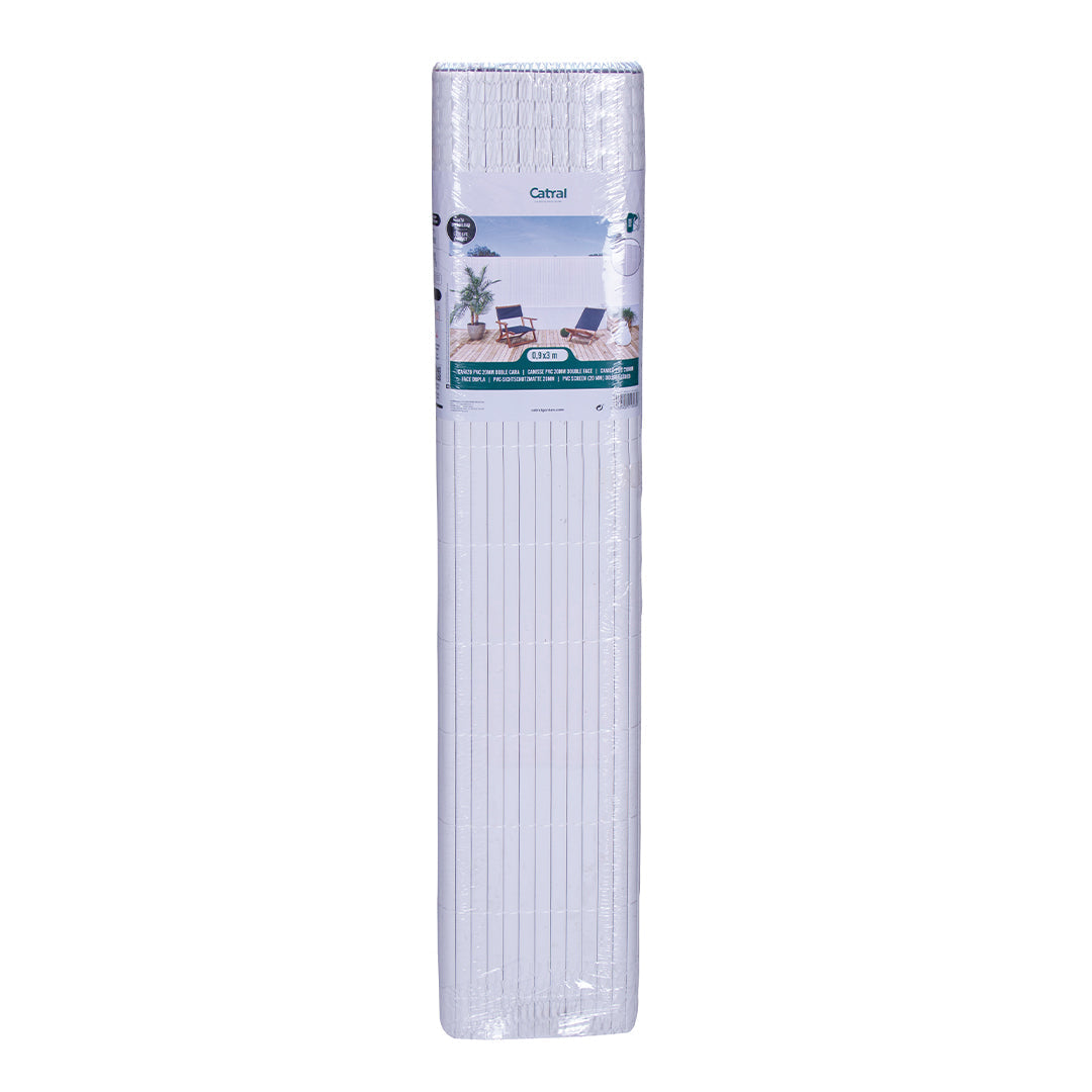 Cañizo Pvc Superior D/c Blanco - Ideal Para Protección Y Estética 2x5 M / Multicolor_2