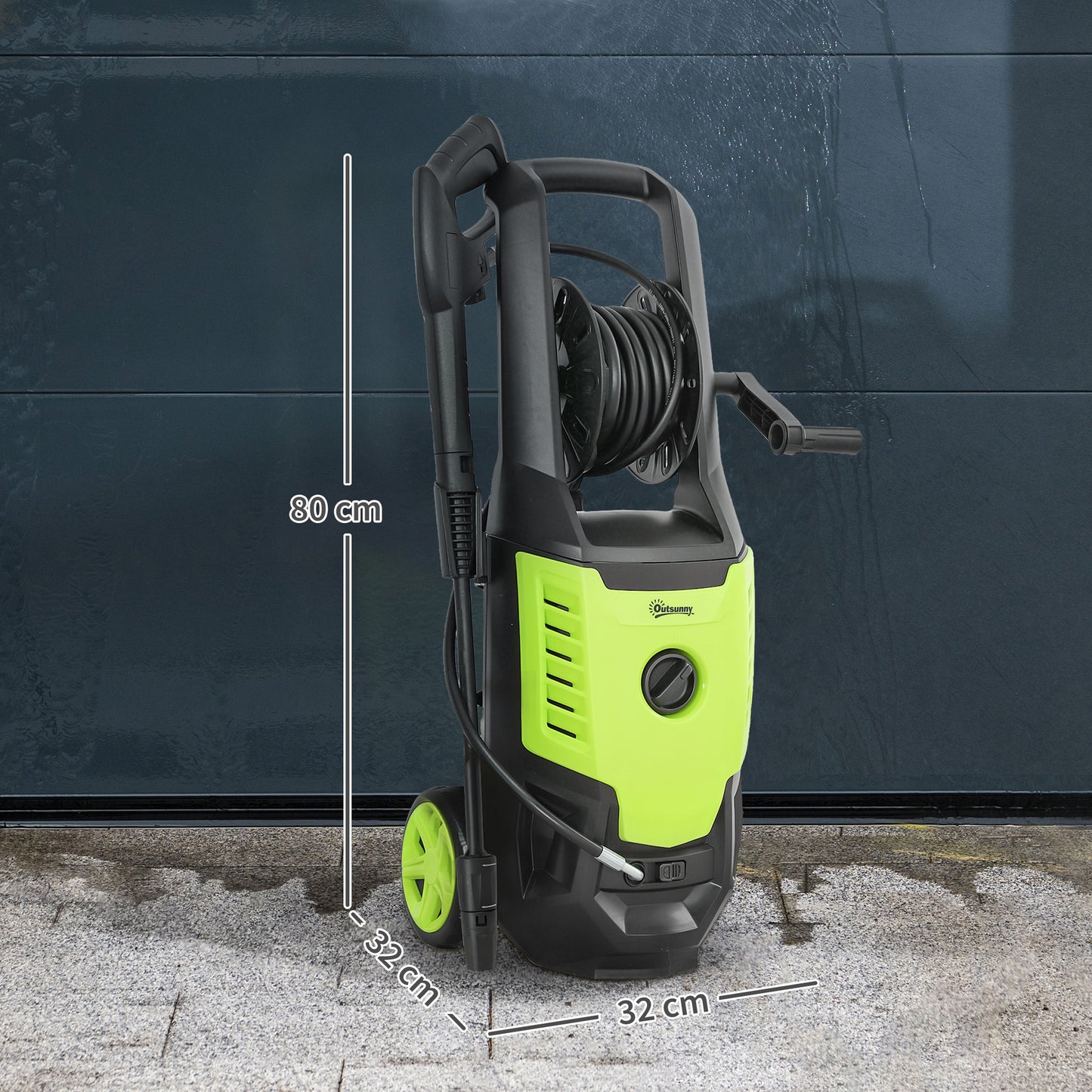 Outsunny Hidrolimpiadora De Alta Presión 2200w Caudal 420 L/h Presión 170 Bar_2