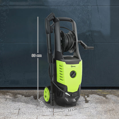 Outsunny Hidrolimpiadora De Alta Presión 2200w Caudal 420 L/h Presión 170 Bar_2
