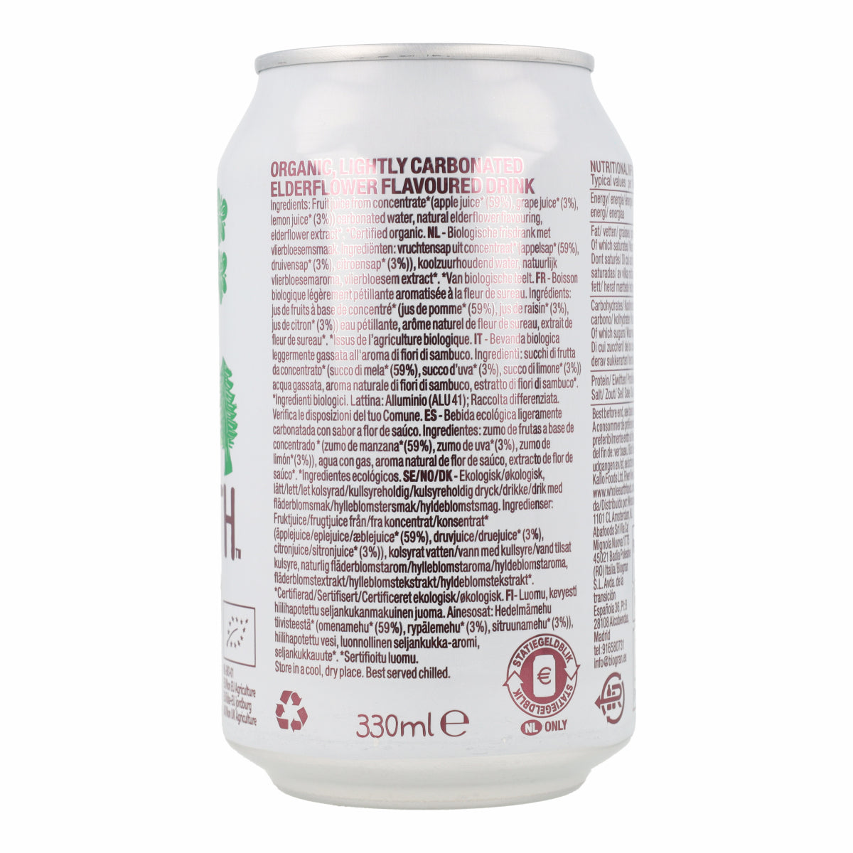 Refresco Bio Sauco Whole Earth 330ml