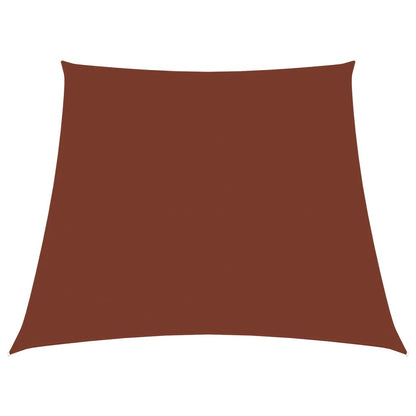 Vidaxl Toldo De Vela Trapezoidal De Tela Oxford Terracota 3/5x4 M_0