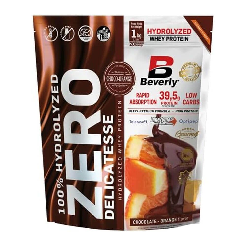 100% Hydrolyzed Zero Delicatesse - 1kg - Chocolate Con Naranja - Proteína Hidrolizada De Suero - Beverly Nutrition_0