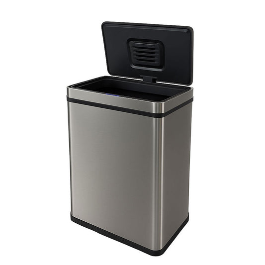 Cubo Basura 70l Metálico Acero Con Sensor Y Filtro Antiolor Wellhome