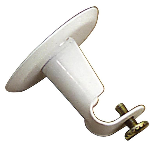 Soporte Barra 12 Mm.ø Blanco Techo Redondo_0