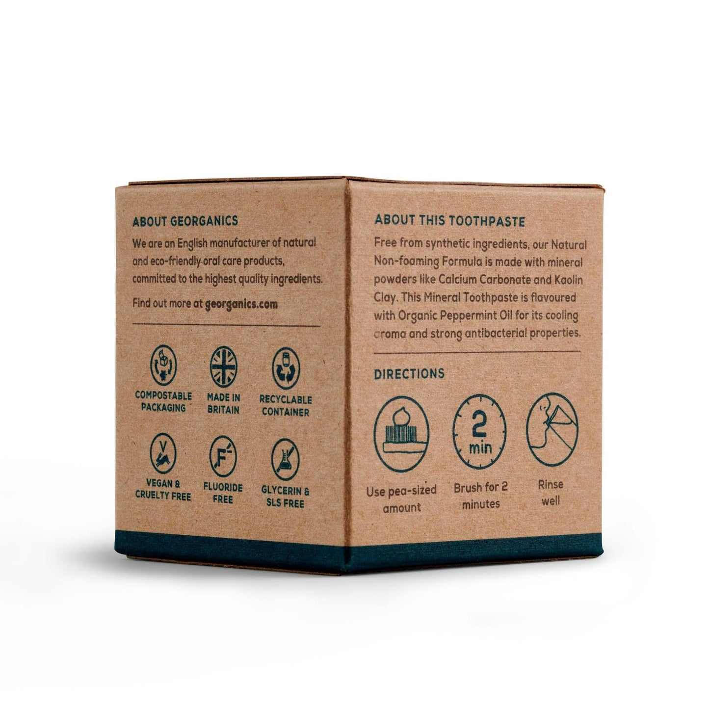 Dentífrico con Aceite de Coco Menta Georganics 60 ml