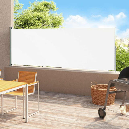 Vidaxl Toldo Lateral Retráctil Para Patio Crema 200x500 Cm_1