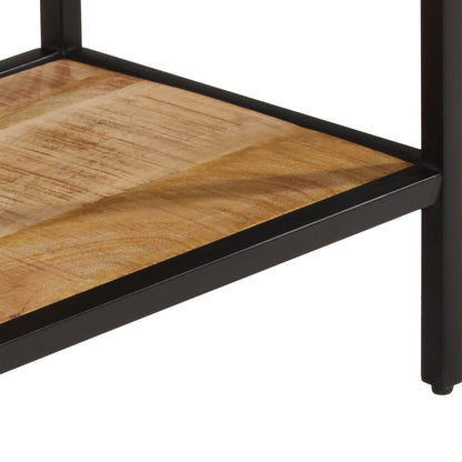 Mesa Consola Madera Maciza De Mango Rugosa 100x35x70 Cm_3