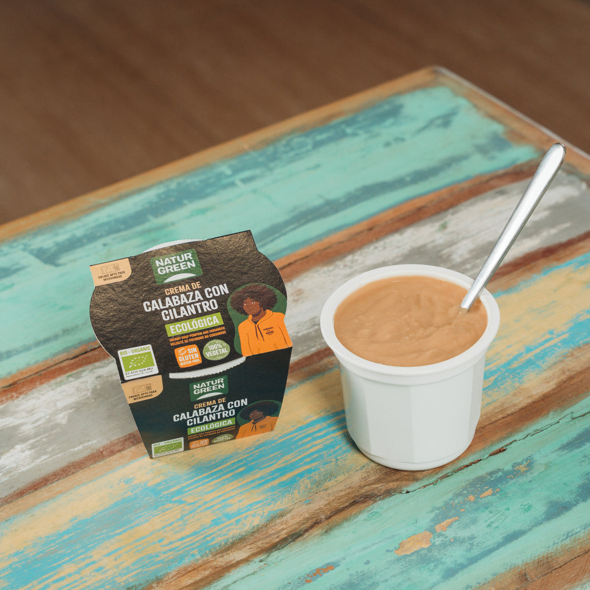 Crema de Calabaza con Cilantro Ecológica sin gluten Naturgreen, 310 g
