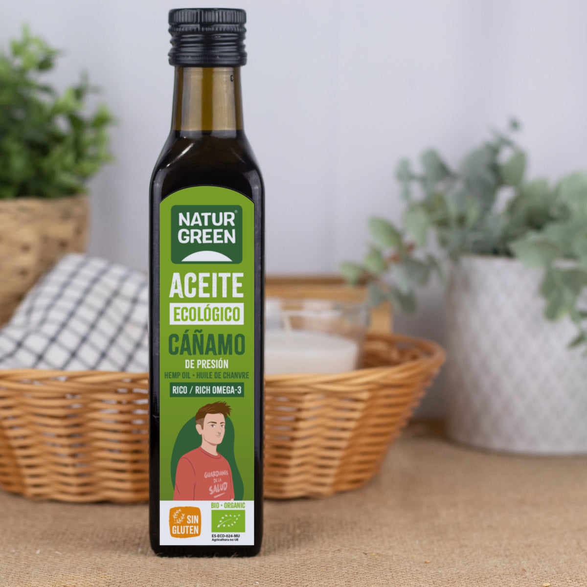 Aceite de Cañamo Bio, NaturGreen 250 ml