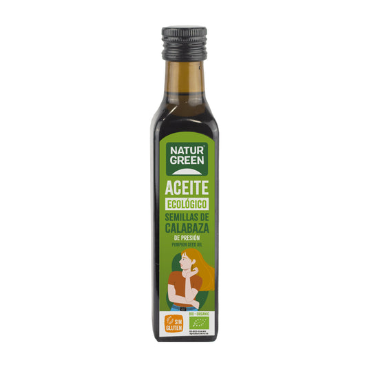 Aceite de Semillas de Calabaza Bio NaturGreen, 250 ml