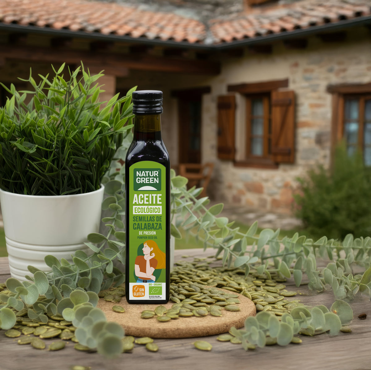 Aceite de Semillas de Calabaza Bio NaturGreen, 250 ml