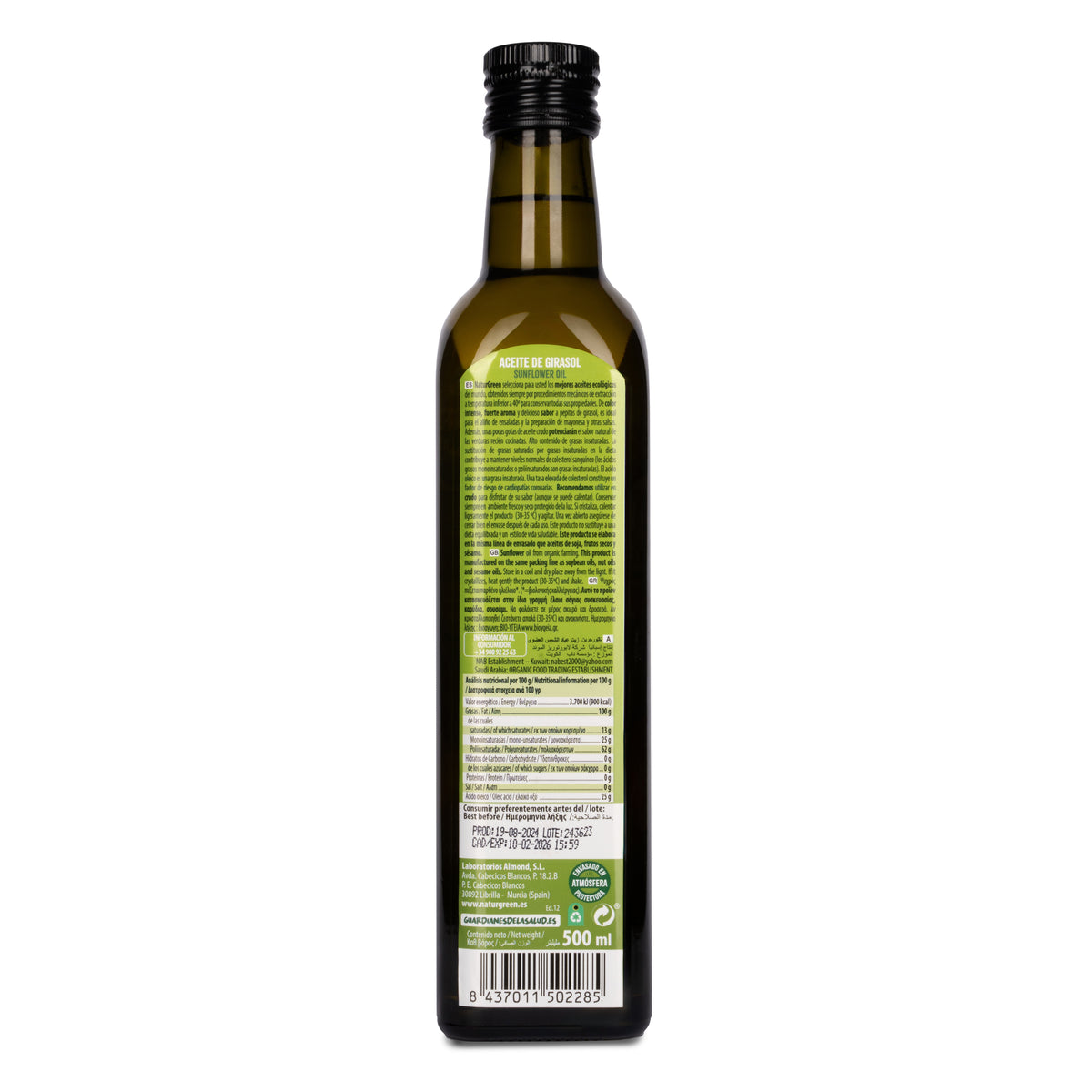 Aceite de Girasol Naturgreen 500 ml