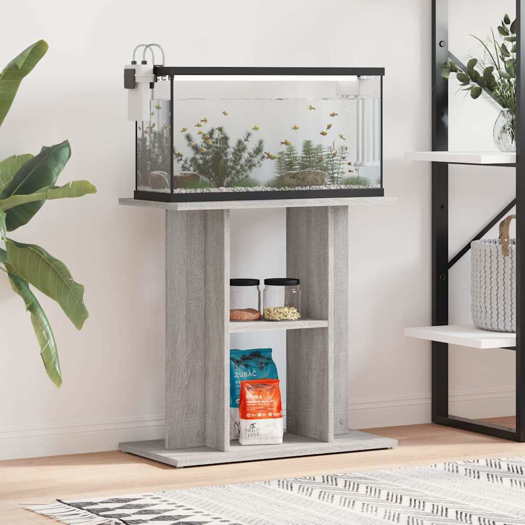 Vidaxl Soporte Para Acuario Sonoma Gris 60x30x60 Cm Madera Sintética_1