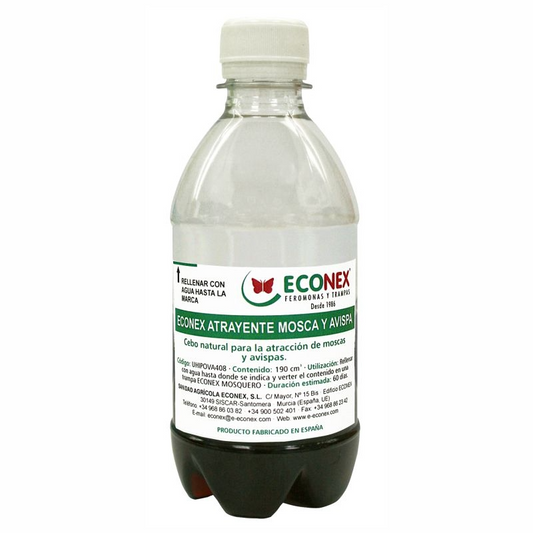 Atrayente para moscas y avisapas concentrado Econex 190 ml