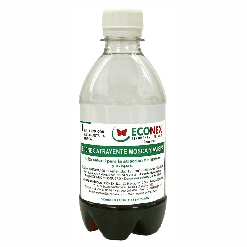 Atrayente para moscas y avisapas concentrado Econex 190 ml