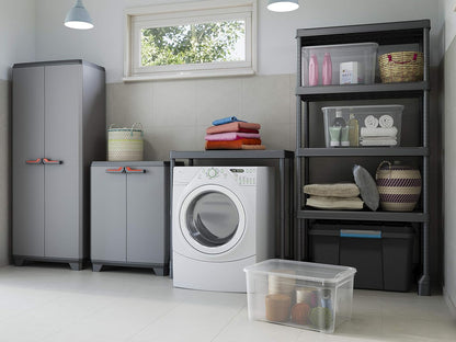 Keter Armario Stilo Alto, Resina, 2 Puertas, 3 Baldas, 173x68x39 Cm._1