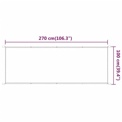 Vidaxl Toldo Vertical Beige 100x270 Cm Tela Oxford_2